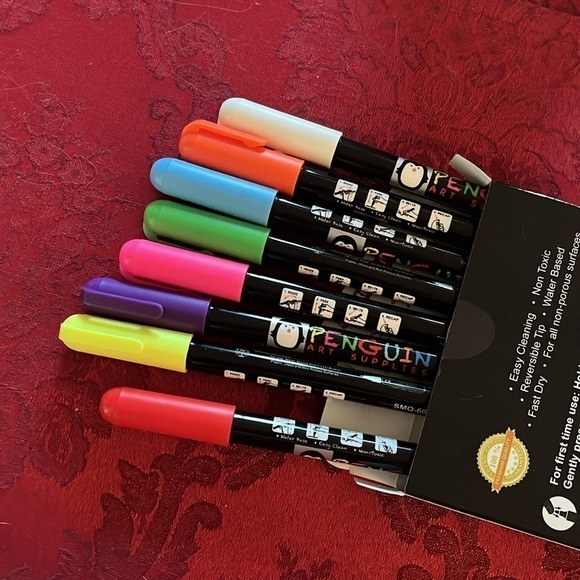 Brand New Set of Liquid Chalk Markers Bright Concentrated Arts Crafts Classroom - Picture 13 of 16